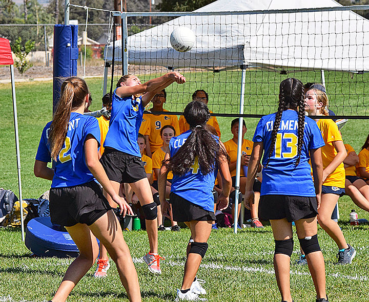 Cope vs. Clement in girls volleyball